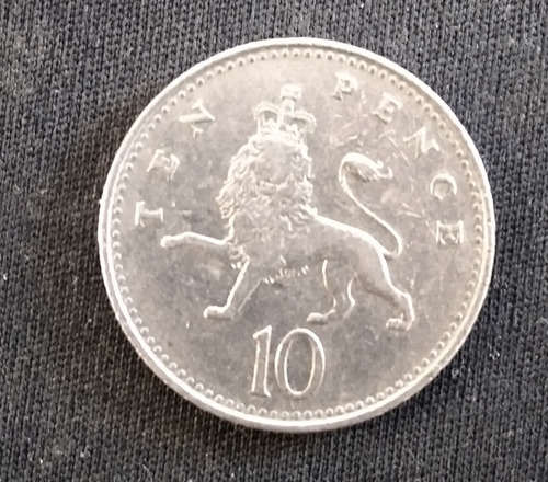 Moneda De 10 Pence Gran Bretaña 1992