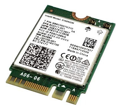 Placa Wifi Bt Mini Pcie Para Notebook Intel 3168ngw Outlet