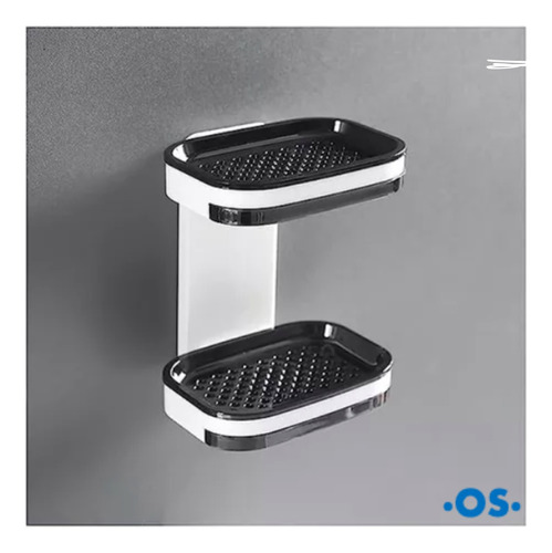 Jabonera Doble Para La Ducha Con Drenaje Pack X2