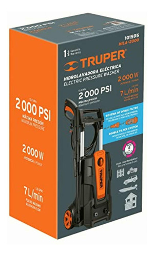 Truper Hila-2000, Hidrolavadora Eléctrica 2000 Psi