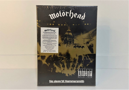 Caja Deluxe de 04 CDs de Motorhead No Sleep 'til Hammersmith