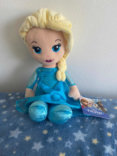 Peluche Elsa Bebé Frozen Con Etiqueta 33 Cm