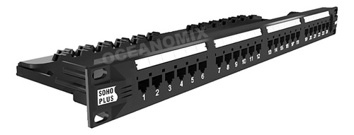 Patch Panel Furukawa 24 Portas Cat5e Sohoplus Qualidade Top