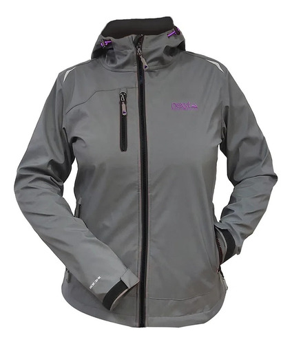 Campera Mujer Nexxt Arrow Softshell Impermeable Trekking