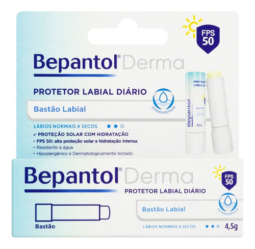 Protetor Labial FPS 50 Bepantol Derma Caixa 4,5g