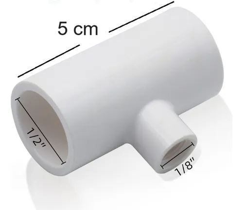 Conector T En Pvc 1/2 X 5 Uni.