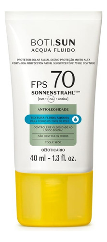 Protetor Solar Facial Antioleosidade Fps70 O Boticário