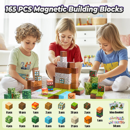 Set De Construcción De Cabañas Vigorfun Forest Con Bloques M