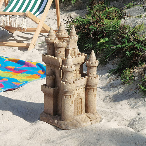 Diseño Toscano Castillo Junto Al Mar Escultura, Piedra Gótic