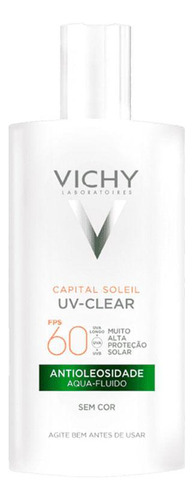Protetor Vichy Uv-clear Antioleosidade Fps60 Sem Cor 40g