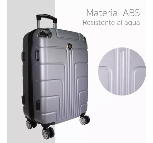 Maleta Jony 10 Kg Carry On 4 Ruedas Plata