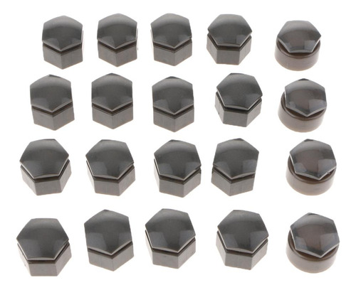 4 X 20 Unids Gris Rueda Tuerca Tornillo Cubierta Tornillo