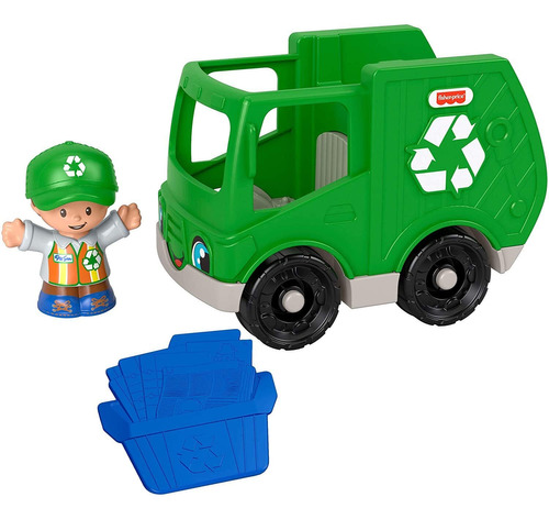 Fisher-price Little People - Camión De Reciclaje, Vehícul.