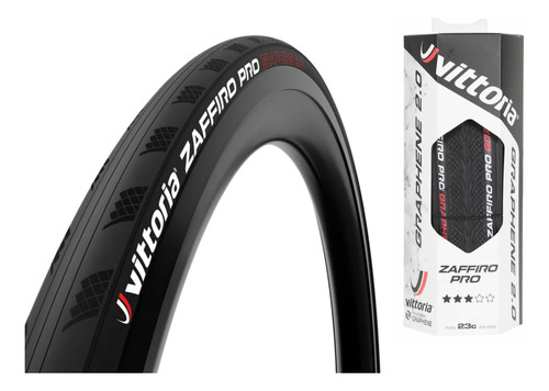 Llanta Vittoria Zaffiro Pro 700x23c Grafeno Ruta 60tpi 