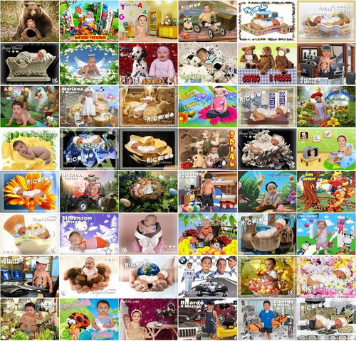 500 Plantillas Photoshop Niños Infantiles Psd Fotomontajes