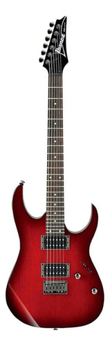 Guitarra eléctrica Ibanez RG Standard RG421 superstrato de álamo blackberry sunburst con diapasón de jatoba