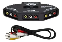 Comprar Selector Switch Derivador 3en1 Rca Audio Video Techfriend