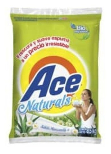 Detergente Ace De 8 Kg Bolsa En Polvo Naturals Biodegradable