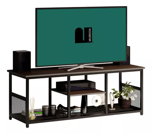 Mueble Tv Moderno Con Panel Blanco Y Madera Ref: Livo 4.0 - $ 1.845.000 en  Mercado Libre