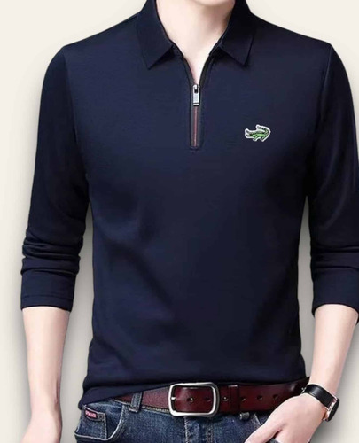 Lacoste Remera Polo Con Cierre Excelente Calidad