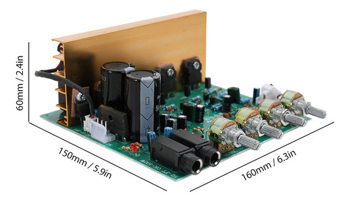 Dx-2.1 Amplificador De Audio De Gran Potencia De La Junta De