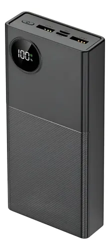 Power Bank 20000mah Batería Portátil 120W carga super rapido pila recargable Pantalla Digital cargador portatil con cables Micro USB, iP, Tipo C y USB bateria externa para iPhone Samsung Xiaomi Huawei