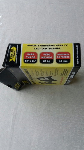 Suporte Fixo Para Tv Parede Led Lcd Plasma 10 A71 Polegadas