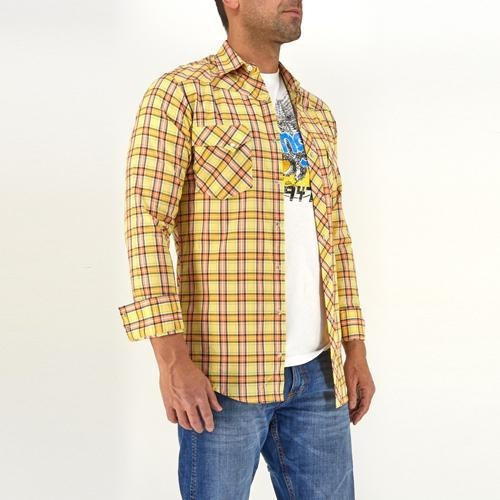 Imagen 2 de 6 de Camisa Vaquera Wrangler Hombre Manga Larga G83