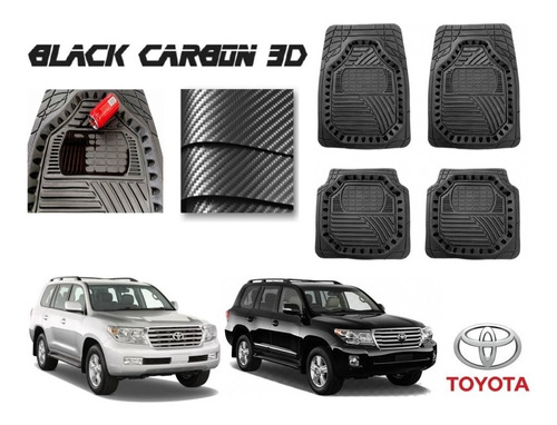 Tapetes Premium Black Carbon 3d Toyota Land Cruiser 07 A 15