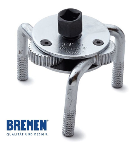 Llave Saca Filtro De Aceite Ajustable 3 Patas Bremen® 3387