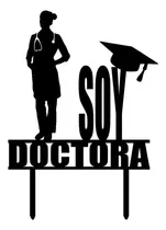Comprar Cake Topper Adorno Torta - Soy Doctor \u002F A - Personalizable