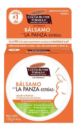 Bálsamo Para Panza Palmers Cocoa Butter Para Estrías 125 G