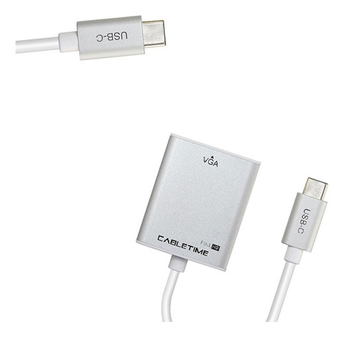 Adaptador Usb-c 3.1 Tipo C A Vga Macbook Monitor Proyector