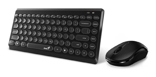 Imagen 3 de 6 de Teclado Y Mouse Genius Luxemate Q8000 Usb Inalambrico Negro
