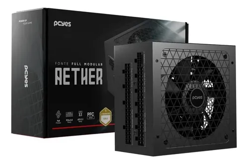 Fonte Gamer Pcyes Aether 850W Full Modular Cybernetics Gold