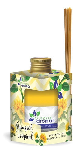 Difusor De Ambientes Pureza Aromas 250ml Girassol Tropical