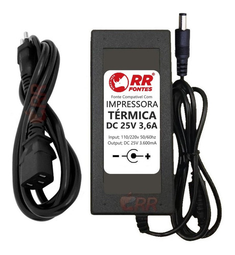 Fonte P Impressora Etiqueta Brother 25v 3,6a Ql-820
