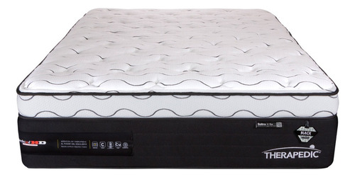 Colchón Individual Resortes Therapedic Baltra 33 Cm Medio Color Gris Oscuro