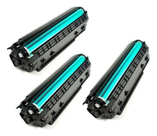 3x Toner 285a Compatível Para Uso Em Pro M1132 Mfp Tinta Preto