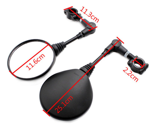 Espejos Abatibles 360 Moto Motocicleta Doble Proposito (Usado)
