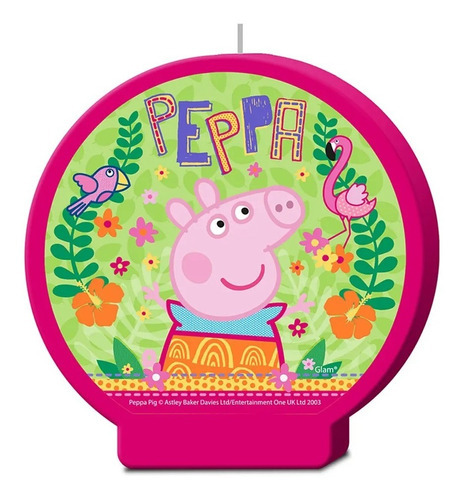 Vela Para Cumpleaños Peppa Pig Cotillon Glam