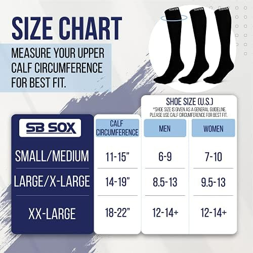 Calcetines De Compresión Sb Sox De 3 Pares (15-20 Mmhg) Para