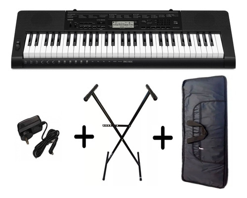 Imagen 5 de 10 de Teclado Casio Ctk3500 5 Octavas Sensitivo + Soporte + Funda