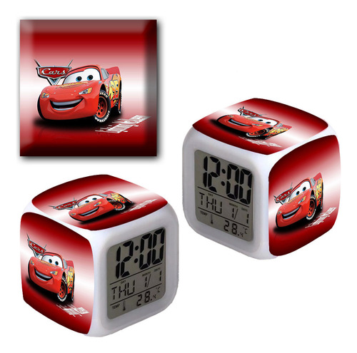 Reloj Despertador Iluminado Cars - Printek