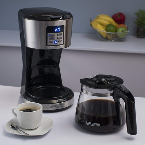 Black Decker Cafetera Programable Filtro Permanente 12 Tazas
