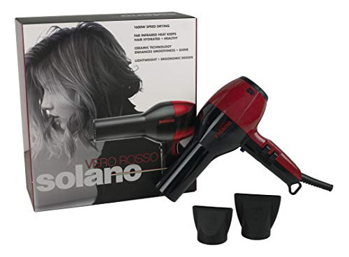 Solano Vero Rosso 1600w Lightweight Speed Hair Dryer