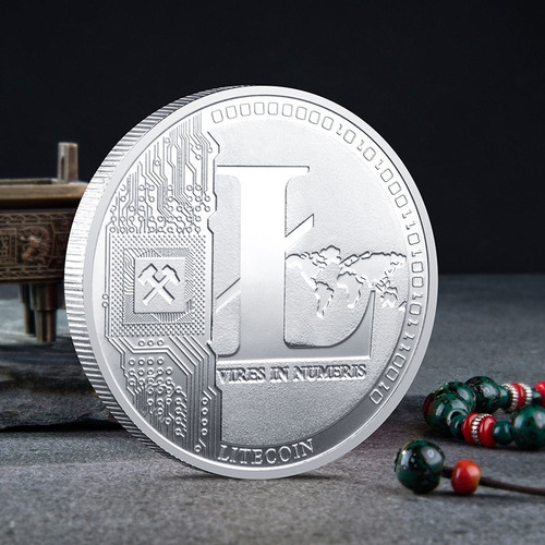 Imagen 5 de 10 de Souvenir Litecoins Moneda Física Coleccionable Con Cápsula