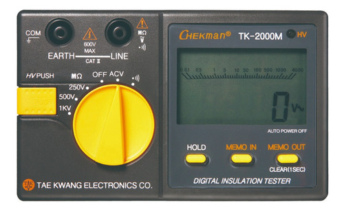 Medidor De Resistencia De Aislamiento Megohmetro Tk-2000m