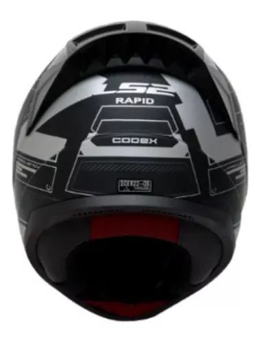 CASCO INTEGRAL LS2 NS353 CODEX NEGRO MATE/GRIS