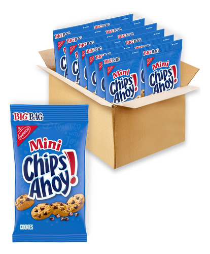 Chips Ahoy Mini Galletas Con Chispas De Chocolate 12 Bolsas
